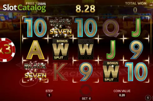 Скрин5. Black and Seven in Vegas слот