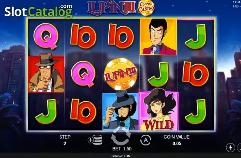 Скрин2. Lupin III Colpo al Casino слот