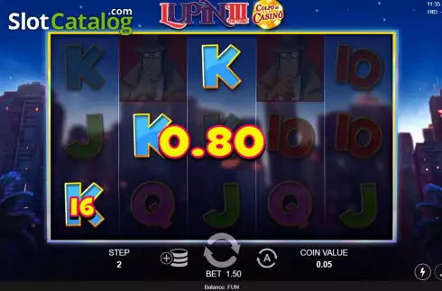 Скрин3. Lupin III Colpo al Casino слот