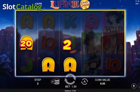 Скрин4. Lupin III Colpo al Casino слот