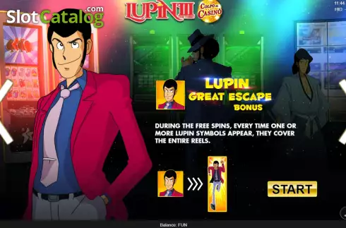 Скрин7. Lupin III Colpo al Casino слот