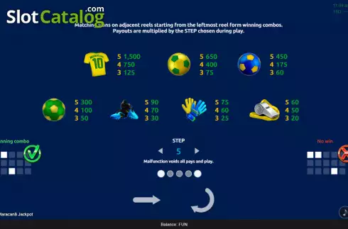 Скрин5. Maracana Jackpot слот