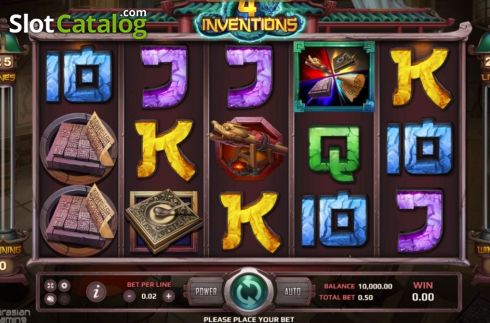 Скрин2. The Four Inventions слот