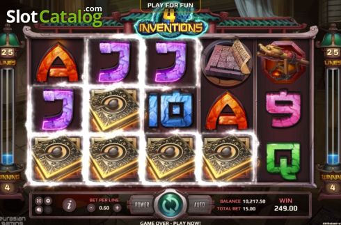Скрин5. The Four Inventions слот