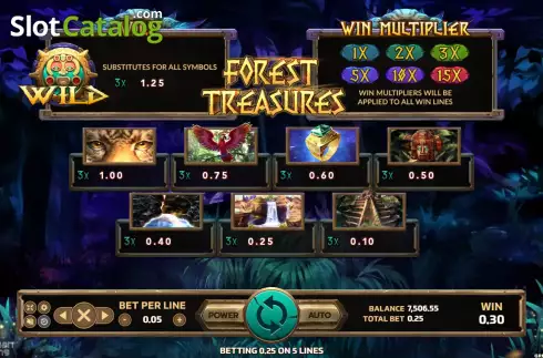 Скрин5. Forest Treasure (Eurasian Gaming) слот