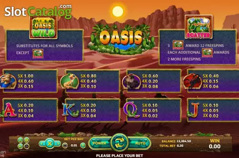 Скрин9. Oasis слот