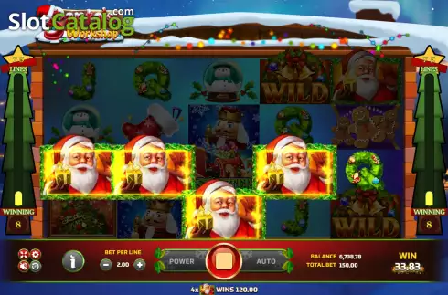 Скрин3. Santa's Workshop (Eurasian Gaming) слот