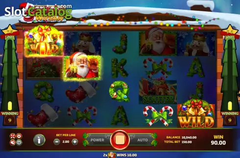 Скрин4. Santa's Workshop (Eurasian Gaming) слот