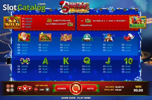 Скрин7. Santa's Workshop (Eurasian Gaming) слот