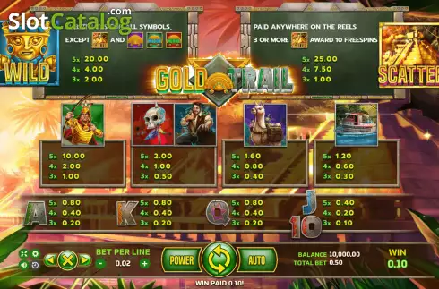 Скрин7. Gold Trail слот