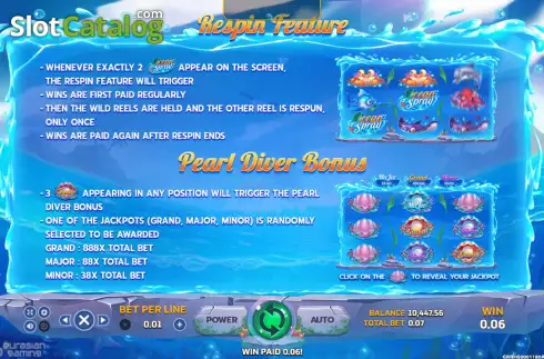 Скрин5. Ocean Spray слот
