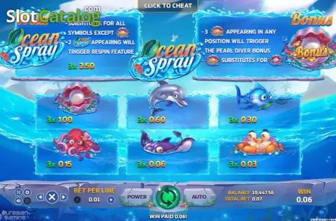 Скрин6. Ocean Spray слот