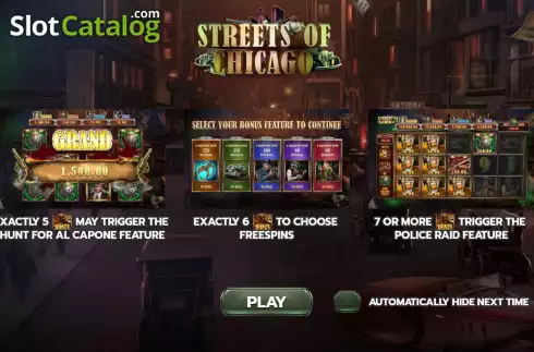 Скрин2. Streets of Chicago слот
