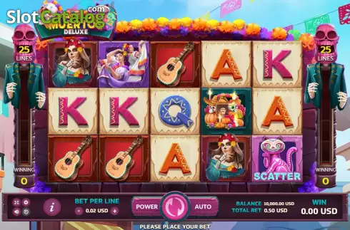 Скрин2. Dia De Los Muertos Deluxe слот