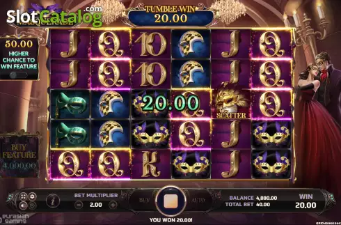 Скрин3. Masquerade (Eurasian Gaming) слот