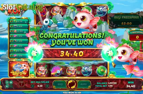Скрин3. Fortune Koi (Eurasian Gaming) слот
