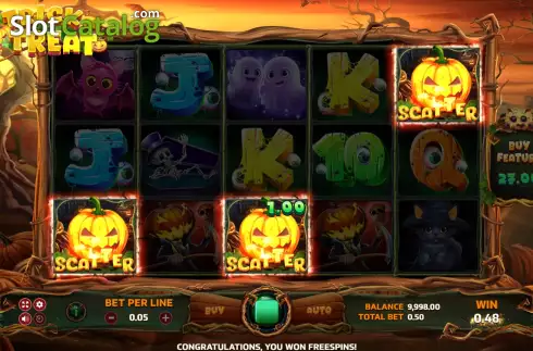 Скрин3. Trick or Treat (Eurasian Gaming) слот