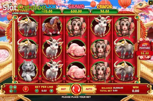 Скрин2. Snake of Fortune Lunar Carnival слот