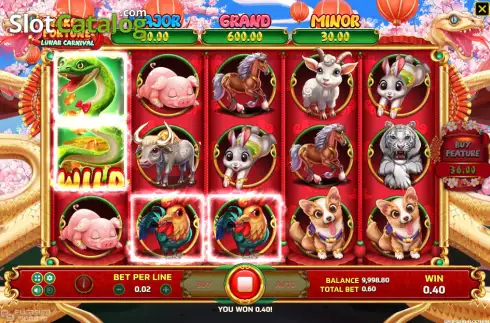 Скрин3. Snake of Fortune Lunar Carnival слот