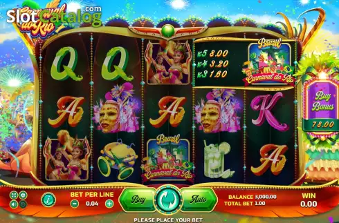 Скрин2. Carnaval do Rio (Eurasian Gaming) слот