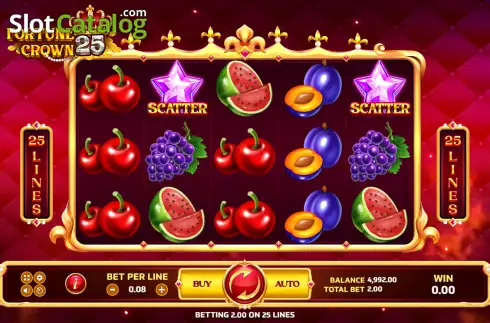 Скрин2. Fortune Crown 25 слот