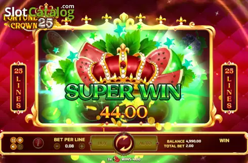 Скрин3. Fortune Crown 25 слот