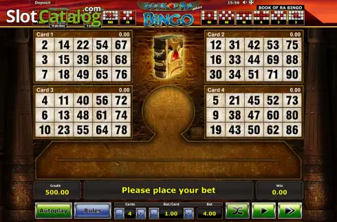 Скрин2. Book of Ra Bingo слот