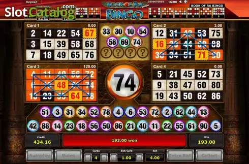 Скрин5. Book of Ra Bingo слот