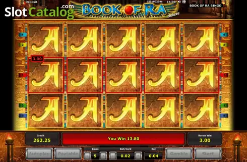 Скрин8. Book of Ra Bingo слот