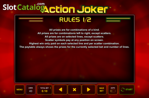 Скрин9. Action Joker слот