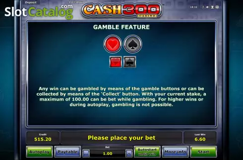Скрин8. Cash 300 Casino слот