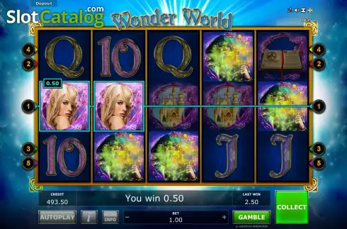 Скрин4. Wonder World (Eurocoin Interactive) слот