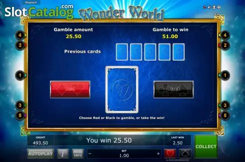 Скрин7. Wonder World (Eurocoin Interactive) слот