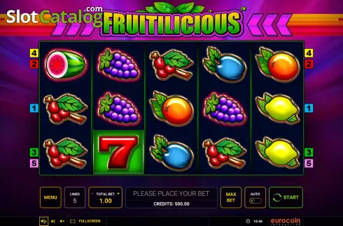 Скрин2. Fruitilicious (Eurocoin Interactive) слот