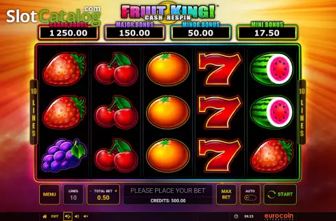 Скрин2. Fruit King (Eurocoin Interactive) слот