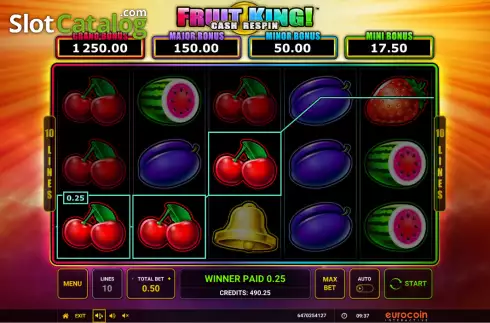 Скрин4. Fruit King (Eurocoin Interactive) слот