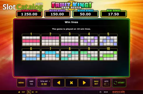 Скрин7. Fruit King (Eurocoin Interactive) слот