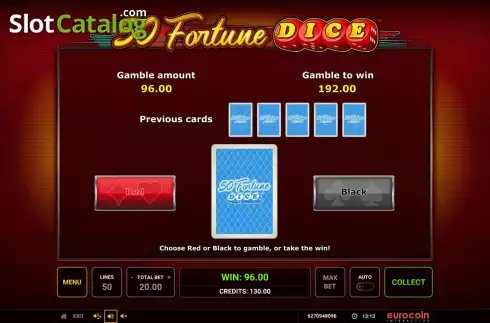 Скрин4. 50 Fortune Dice слот