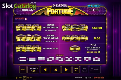 Скрин5. 9 Line Fortune слот
