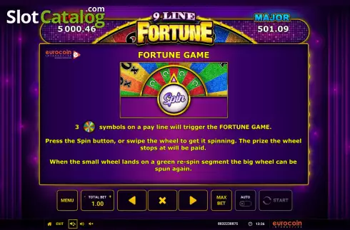 Скрин8. 9 Line Fortune слот