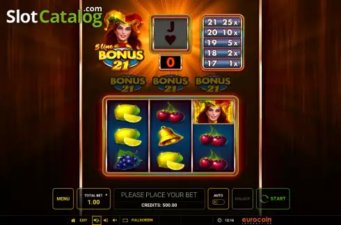 Скрин2. 5-Line Bonus 21 слот