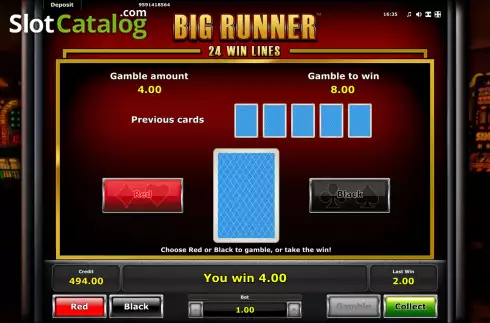 Скрин6. Big Runner слот