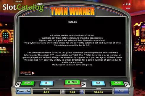 Скрин8. Twin Winner слот
