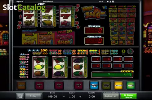 Скрин3. Hot Shot (Eurocoin Interactive) слот