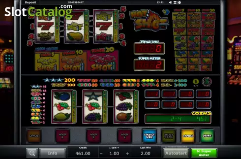 Скрин4. Hot Shot (Eurocoin Interactive) слот