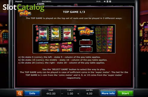 Скрин9. Hot Shot (Eurocoin Interactive) слот