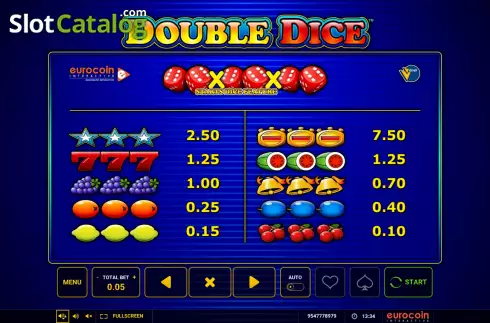 Скрин8. Double Dice слот