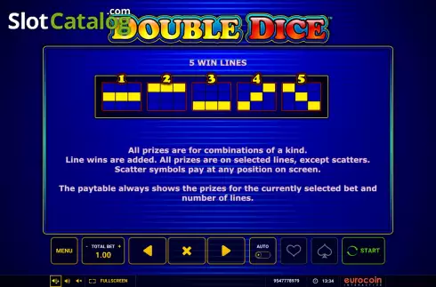 Скрин9. Double Dice слот