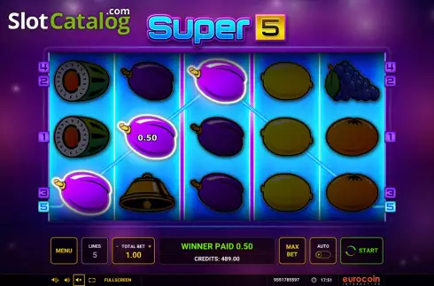 Скрин6. Super 5 (Eurocoin Interactive) слот