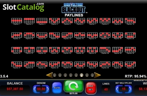 Скрин9. High Voltage Blackout слот
